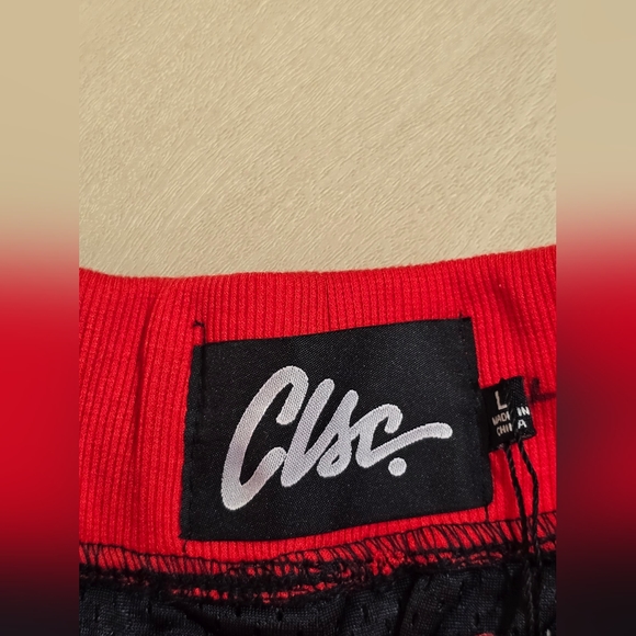 Clsc Men’s Gym Shorts black red size Large - Picture 9 of 11
